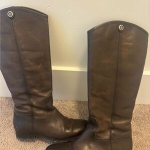 FRYE Brown Leather Riding Boots